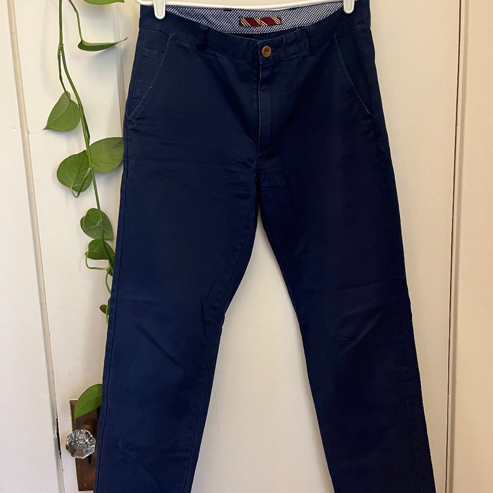 Classic Slim Fit Brooks Brothers Dress Pants in Royal Blue